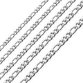 Fashion Jewelry Stainless Steel Necklace Chain Minimalist Thin Paperclip Necklace Figaro Chain Link for Man Woman