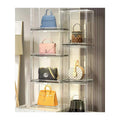 Clear PET Injection-Molded Rectangle Folding Display Case for Collectibles Handbags Eco-Friendly Bag Organizer Storage for