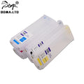 280ml HP728 Refillable Ink Cartridge With Chip Capacity 300ml/pc  for HP 728 with Chip for HP T730 T830 Printer