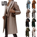 Liu Ming Autumn Winter Fashion Women Long Sleeve Button Outwear Overcoats Woolen Long Coats