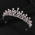Luxury Pearl Rhinestone Crowns Tiaras Wedding Headband Bride Headwear Wedding Dress Jewelry Accessories Niancan Trendy Elegant