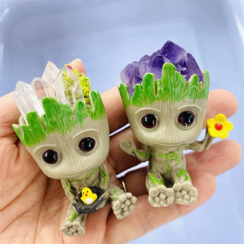 Wholesale Groot Plant Pot Home Decor Groot Flower Pot Crystal Groot