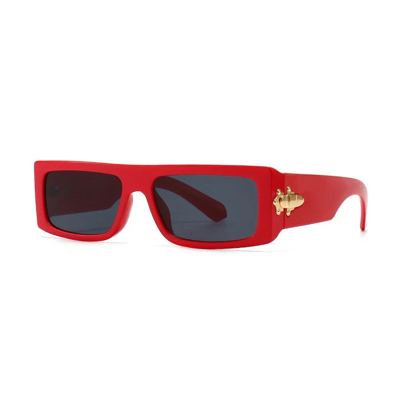 Superhot Eyewear 11817 Fashion 2023 Luxury Vintage Retro Flat Top Rectangle Sunglasses