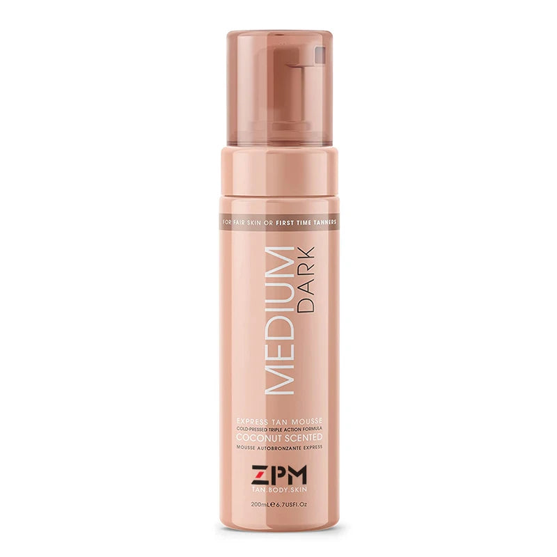 Private Label Natural Cruelty-free Face and Body Medium Dark Tanning Mousse Express Tan Mousse