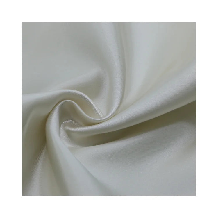 Wholesale Garment Material Shine Silk Fabric Satin 100% Polyester Cloth Bridal Satin for Dress Wedding