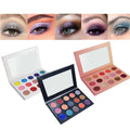 15 Colors Grey Smokey Eyeshadow Palette Matte Shimmer Neutral Silver Glitter Shades Metallic Black White Violet Smoky Eye Shadow