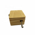 Customized Wooden Music Box Hand Crank Design Business & Promotional Gift