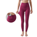 Aoyema Soft Yoga Leggings for Women High Waist Nylon Athletic Pants Gym Fitness Workout Leggings for Women