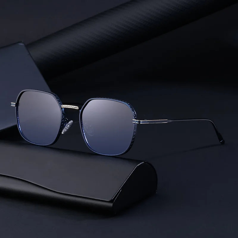 2023 New Retro square Box Sunglasses Men's Sunscreen Driving Driving Sunglasses Male Shades