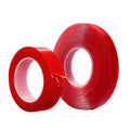 SENMA Waterproof Soft Acrylic Double-Sided Seamless Tape Strong Adhesion Clear Red Liner -20C-150C Temperature Resistance