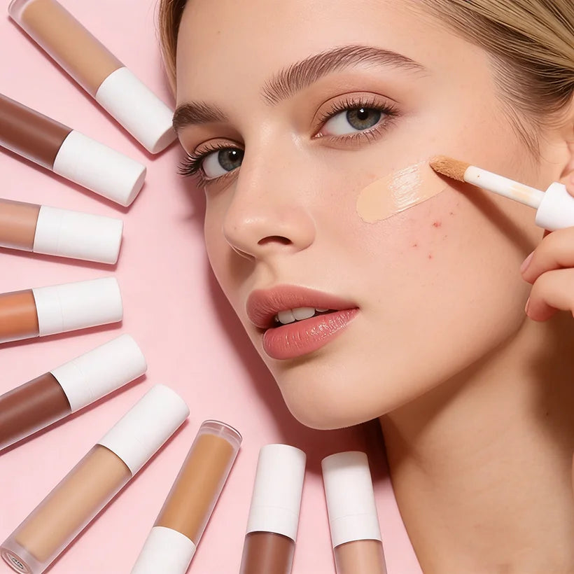 Vegan Hydrating Concealer Private Label Base Matte Finish Concealer Moisturizing Brightens Skin Tone