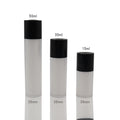 15ml 30ml 50ml Double Layer Frosted +Black Cylinder Airless Skin Care Face Cream Lotion Pump Rotary Vacuum As Travel Bottle