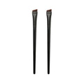 Wholesale Blade Angled Sickle Synthetic Hair Wood Handle Private Label Single Eyebrow Brush Tip Eyeliner Makeup Brush Set