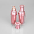 50ml in Stock Ready to Ship Luxury Rose Gold Silver Empty Lotion Pump Bottle for Serum Essence Cosmetic Packaging