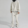 Tracksuit Manufacturers Custom Men's Sportswear Double Sided Hooded Zippered Sweater Set Oversize Casual Men's Tracksuit
