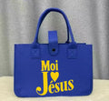MU Custom Logo Felt Bag Gift Packing Bags Handbag Grocery Premium Reusable Felt Tote Shopping Bag