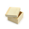 Pine Wood Crafts Storage Box 10*10*8cm Square Packaging Gift Travel Soap Box With Lid