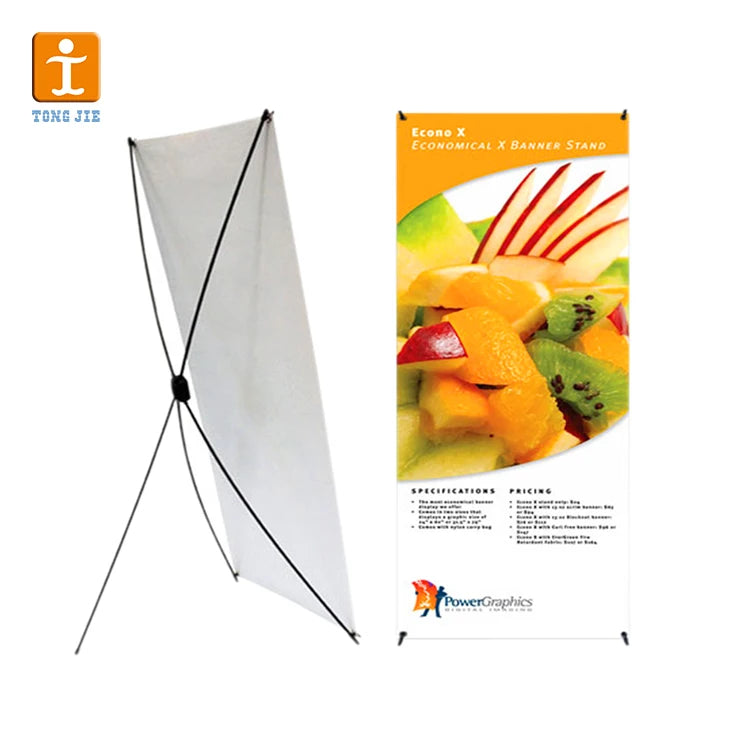 Custom 60cm X 160cm  80x180cm Roll up Banner X Banner Stand for Display
