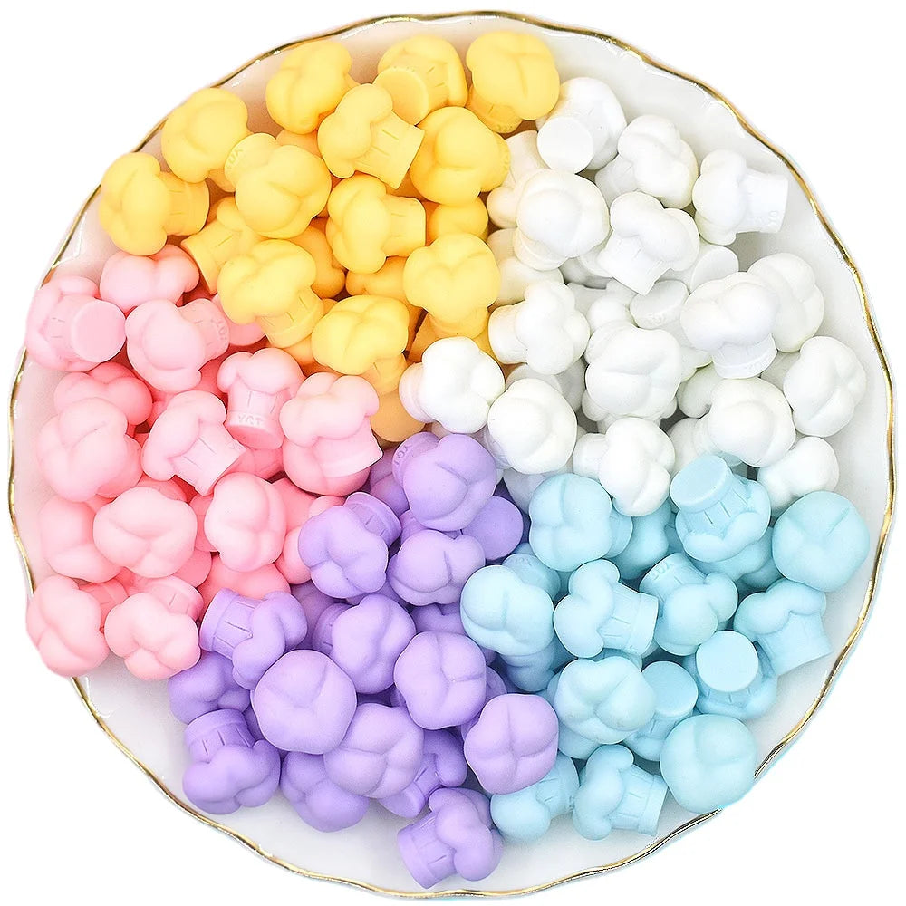 Pastel Kawaii Chef Hat Flat Back Resin Cabochon Figure DIY for Hair Bows Center Accessories Scrapbooking Decoration Craft