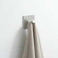 Nickel Brushed Eco-Friendly Multifunction Square Stainless Steel Self-adhesive Towel Clothing Hook Hanger for Kitchen Bathroom