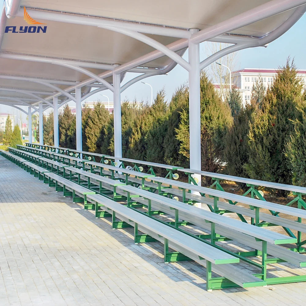 Outdoor Portable Grandstand Football Aluminum Tip and Roll Bleachers Metal Foldable Grandstand