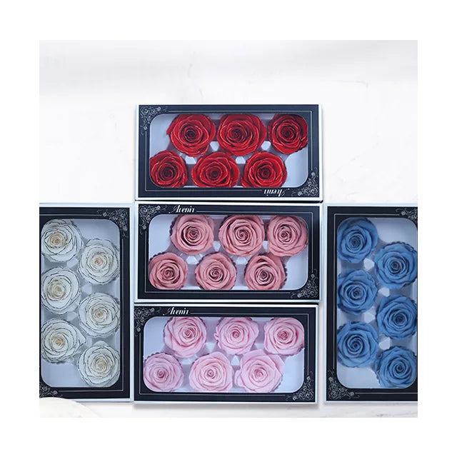 Ammy Wholesale 5-6cm Preserved Roses Head Grade 5-6cm Eternal Rose Buds New Product Ideas for Decorative Rose for Mother's Day