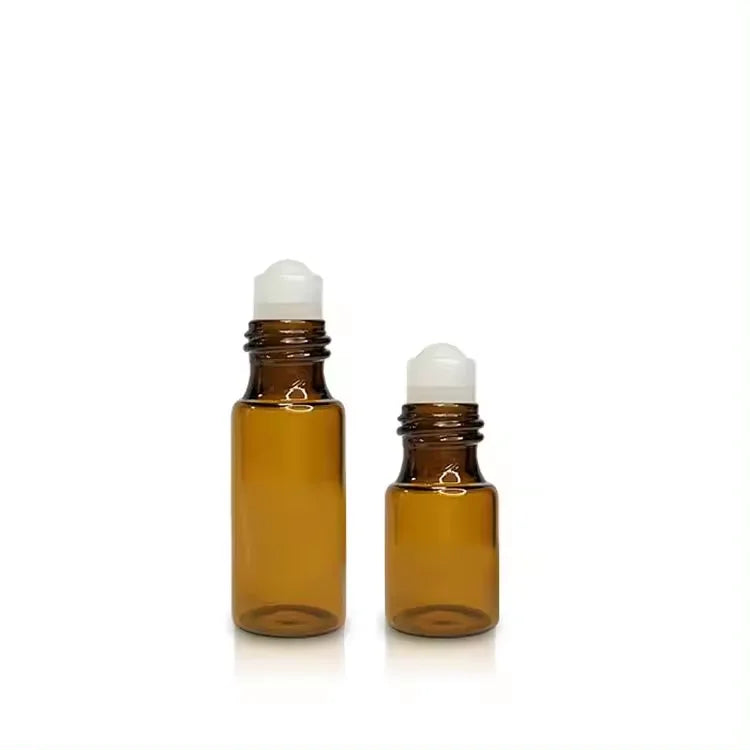 Hot Sale Luxury 10ml 3ml 5ml 30ml Essential Oil Roller Ball Bottles Frosted Glass Roll on Packaging Gloss Seal Perfumed Serum