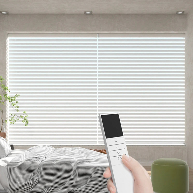 Auto Shangri La Blind Roller Sheer Curtain Motorized Silhouette Shade Shangri-La Blinds for Room