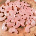 HZ Wholesales 18*30mm Natural Amethyst Lucky Amulet Jade Healing Stones Yinyang Rose Quartz Magatama Pendant