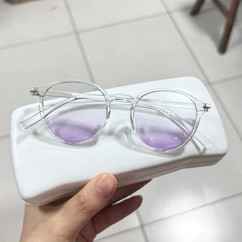 Cheap Blue Ray Glasses Anti Blue Light Filter Optical Frame Round Women Men Eyeglasses