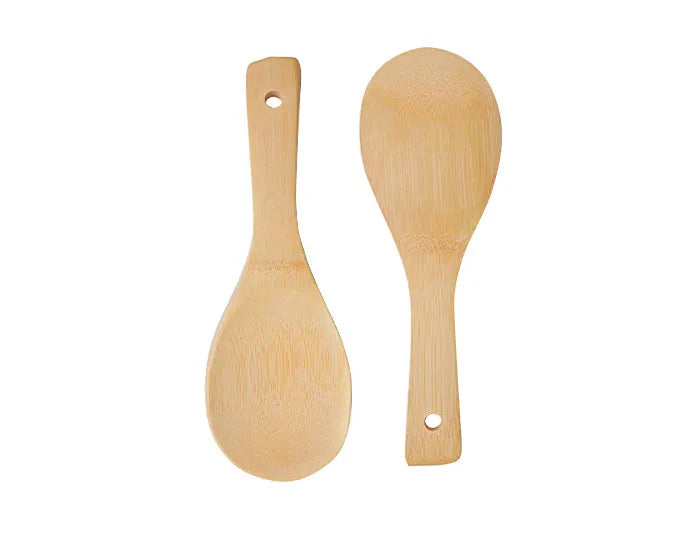 ESTICK Nordic Custom Bulk Round Bamboo Sushi Tools Non-Stick Spatula and Rice Paddle Kitchen Utensils for Sale