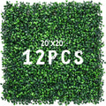 Artificial Boxwood Panels UV-Protected Grass Wall Backdrop Panels for Outdoor Indoor Garden Decor