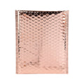 Custom Self Seal Padded Envelopes Golden Rose Gold Metallic Bubble Mailer Bags with Logo Printing