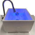 Modern Luxury White square Spa Pedicure Sink With Lighting/pedicure square Sink