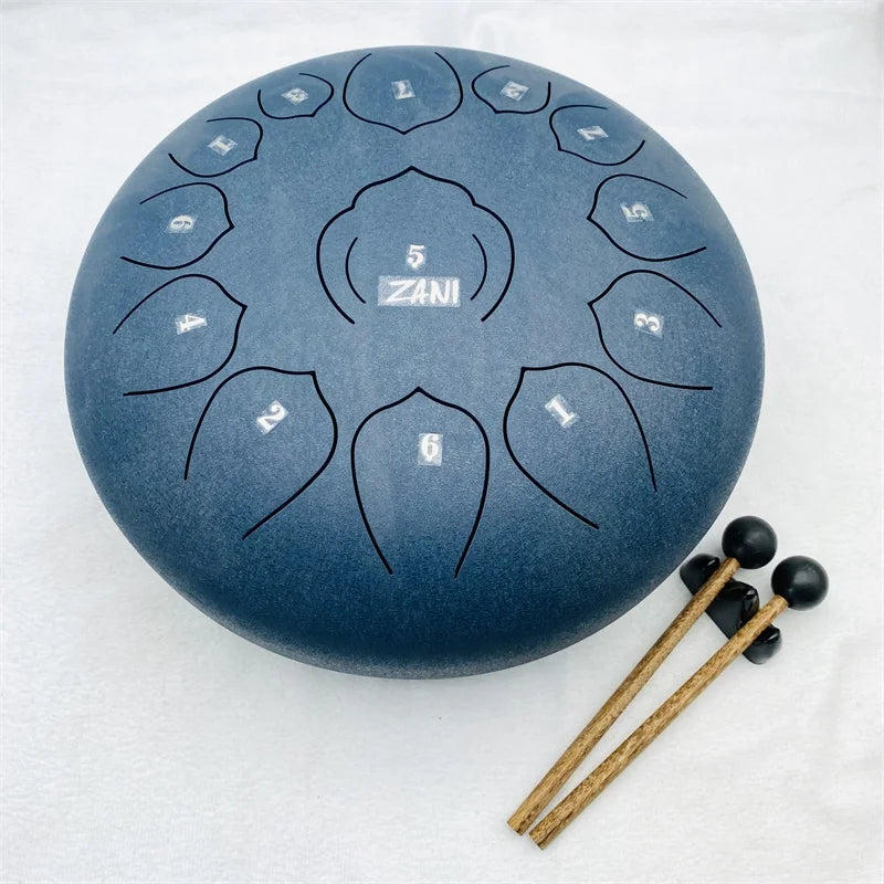 Hot Sale 12 Inch 13 Notes Handpan Musical Instrument Lotus drum Tongue Drum for adult children