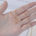 Hot Selling 26 Capital English Name Letters Necklace Stainless Steel Heart-Shaped Butterfly Letter Initials Necklace
