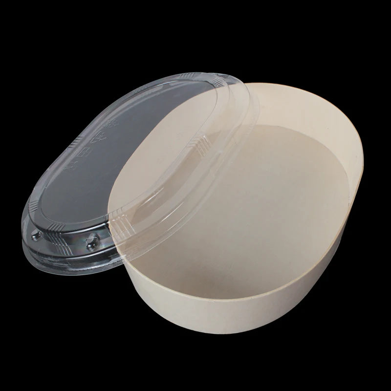 Disposable Wooden Microwave Meal Prep Food Storage Containers Compartment Take Away Out Tiffin Lunch Box MegaBDM