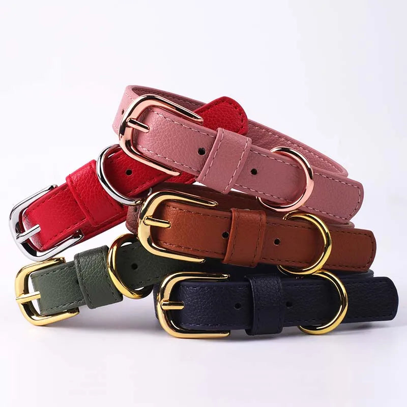 2025 Luxury Personalized Adjustable  Custom Designer Dog Collar Logo with Dog Collar Hardware Metal  Buckle