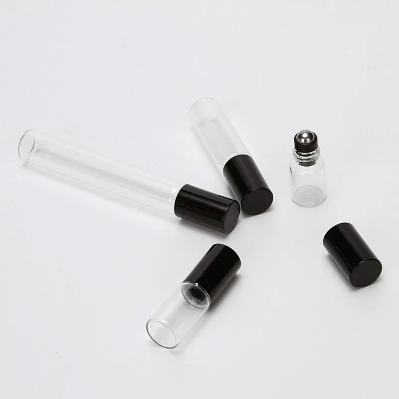 Wholesale Frosted Glass Perfume Bottles Shoulder Glass Essential Oil Bottle with Dropper for Cosmetics Containers and Packaging
