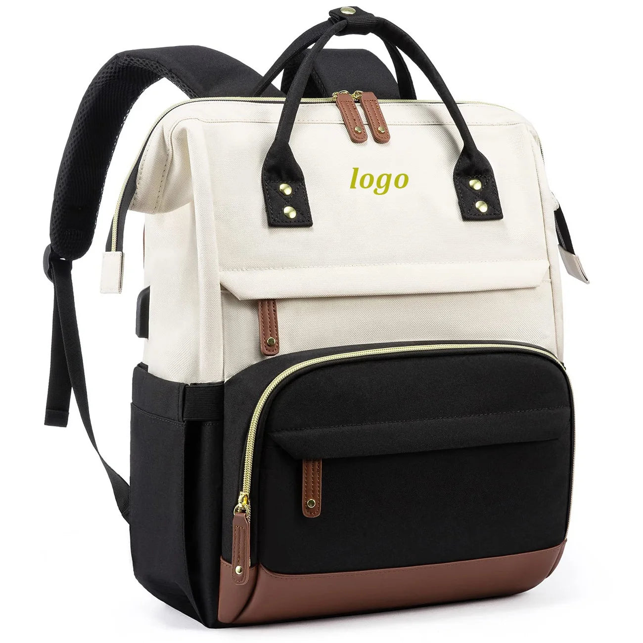 15inch Work Business Backpacks Daypack Bookbag Waterproof Laptop Backpack for Travel with USB Port Large Capacity College Casual