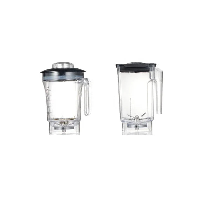 Electric Kitchen Blender Replacement Glass Jar with Stainless Steel Blades 1.2-3.6L Capacity for Household Use