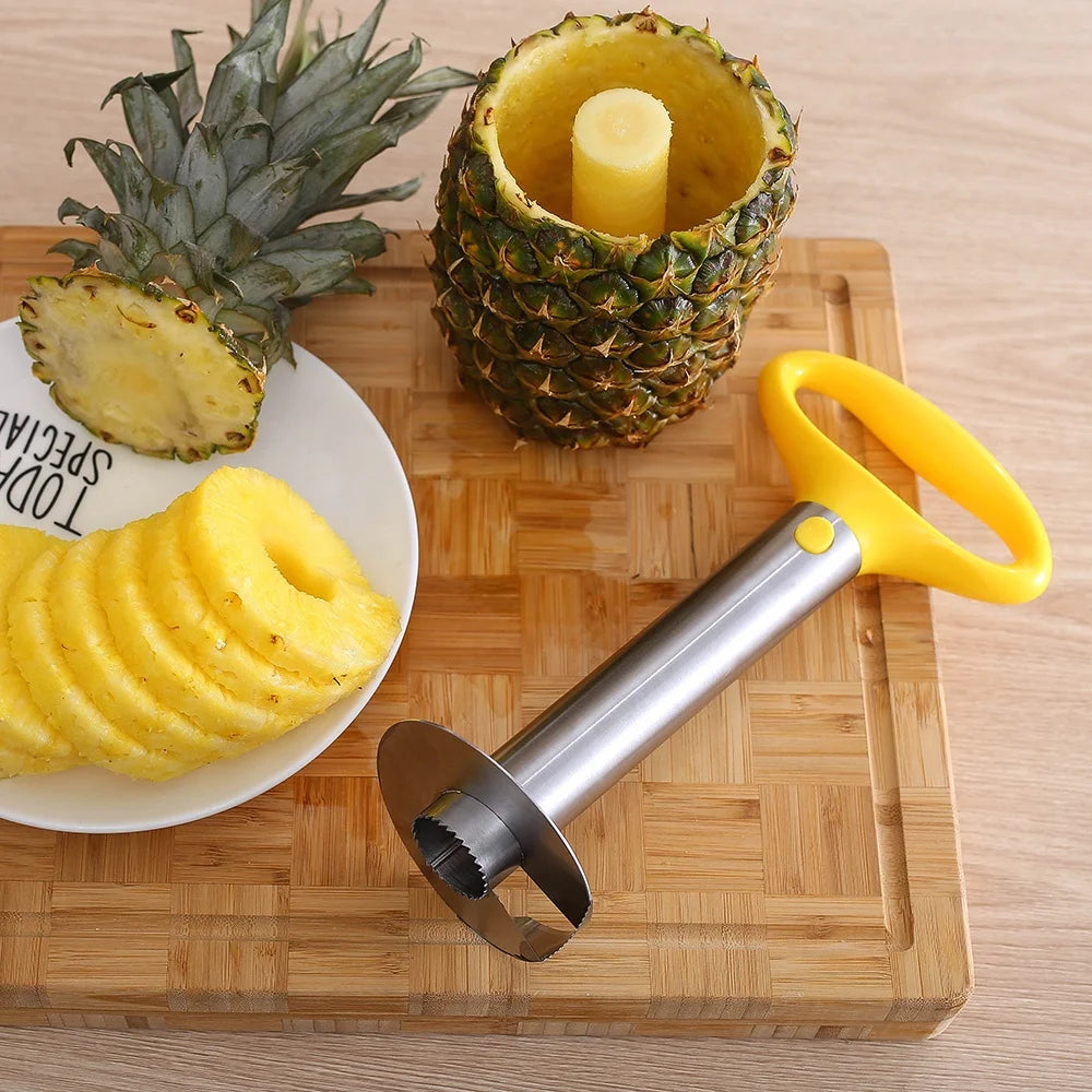 New Home and Kitchen Gadgets Cortador De PinA Stainless Steel Metal Cutter Pineapple Eye Peeler