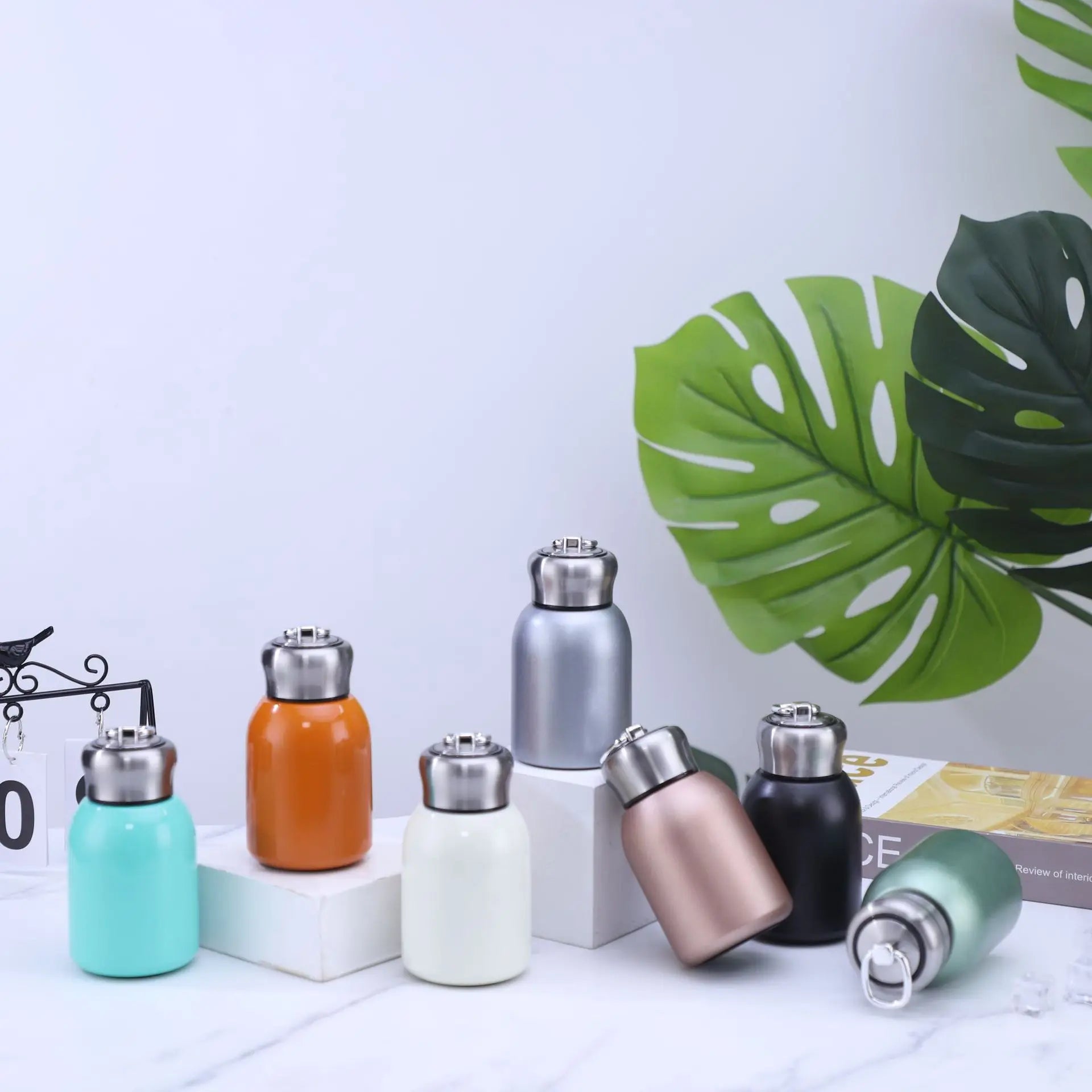 Custom 10 oz Double Wall Vacuum Stainless Steel Travel Tumbler Cup Camping Tumbler Insulated Coffee Mug with Handle