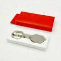 Wholesale 10X Pocket Magnifier Key Rings Promotional Souvenir Gifts Alloy Hand Holding Key Chains Mini Magnifying Glass Keychain