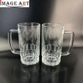 22 Oz Heat Transfer Beer Mug Sublimation Blank Beer Glass for Digital Printing