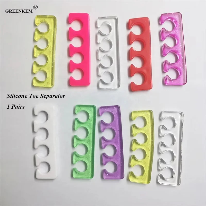 Beauty Manicure Pedicure Tools Soft Elastic Nail Toe Divider Silicone Toe Separator