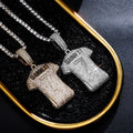 Baddest Number 7 Pendant Necklace New Jersey Iced Tennis Chain with Cubic Zircon Gold Plated Hip Hop Rock Bling Jewelry for Men