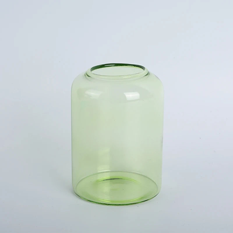 Modern Design High Grade Borosilicate Glass Multi-Color Mini Vase with Customizable Size for Home Decor and Weddings