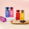 50ml Matte Screw Cap Cylinder Glass Silk Screen Printed Perfume Bottle with Reed Diffuser and Box