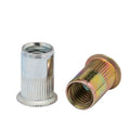 Factory Wholesale Multi-specification Carbon Steel Color Zinc Small Head/flat Head Vertical Grain Rivet Nut